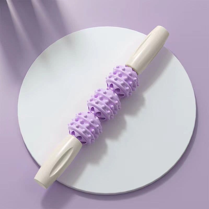 image-Stovepipe massage stick mace roller fitness fascia stick leg muscle relaxation roller calf yoga stretching