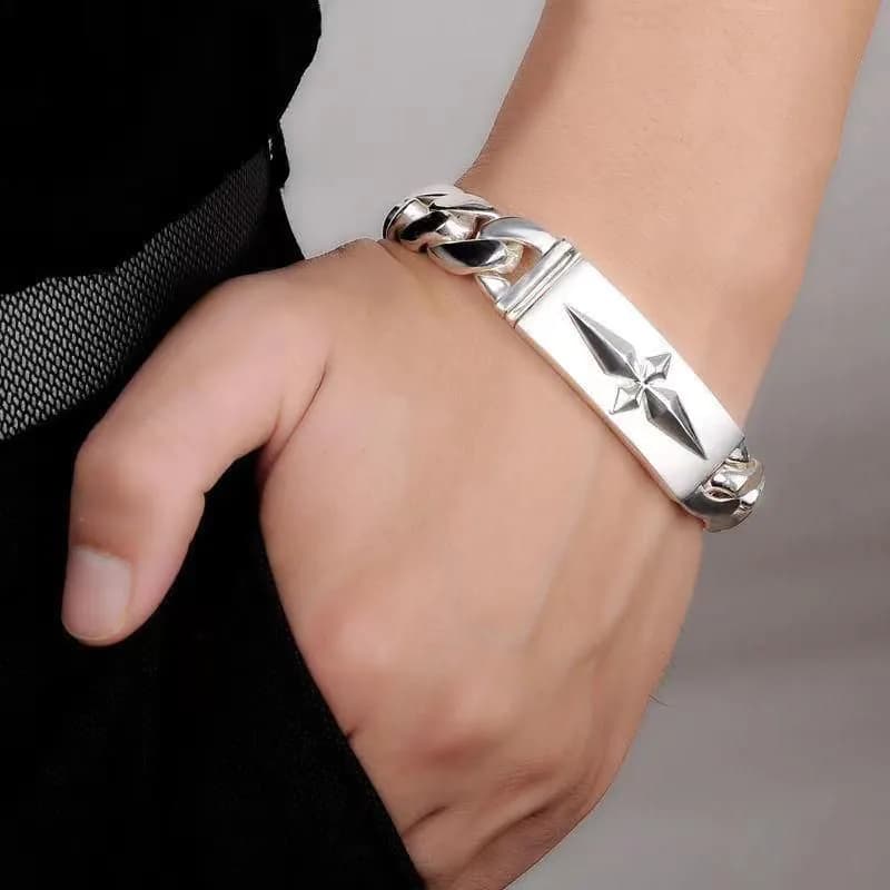 image-Cuban Bracelet for Men - Copper Thick Chain