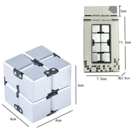 image-Yijie Metal Rubik's Cube - 155g Alloy Flip Toy, Golden Cap, Multi-Cap
