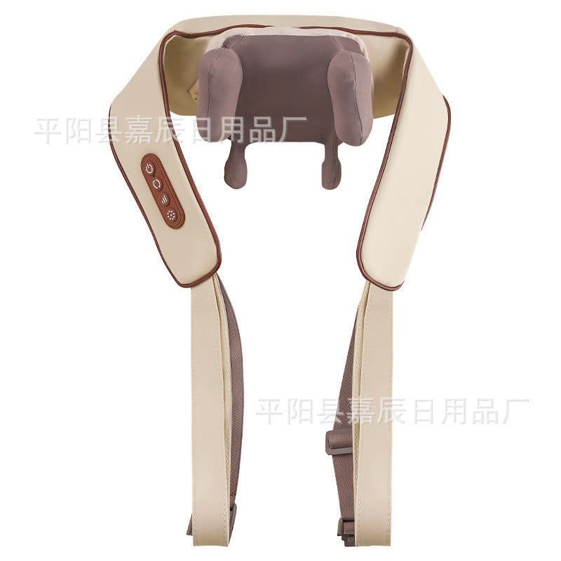 image-Cross-border trapezius hot compress massager shoulder and neck massage shawl electric kneading multifunctional back massager manufacturer