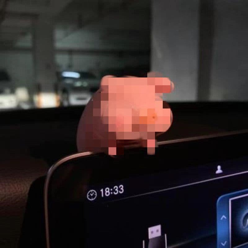 image-Car Decoration Car Pendant Car Pendant Pendant Net Red Pig High-end Rearview Mirror Ornament Cute Pig