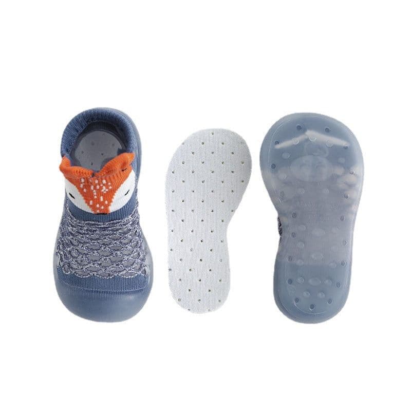 image-Summer Toddler Mesh Animal Socks - Light Blue Elephant 26/27