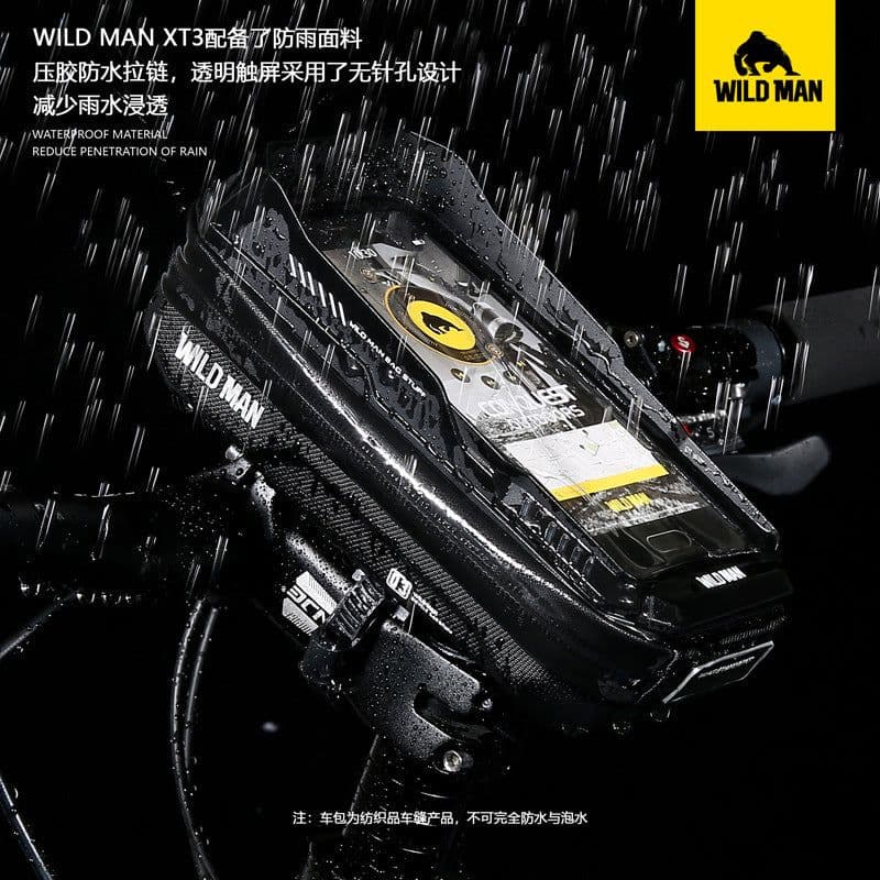 image-Wild Man Mountain Bike Front Bag XT3 Black