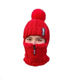 image-Winter Woolen Plus Size Velvet Hat - Women's Windproof Ear Protection Pullover Knit