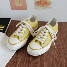image-Triple vulcanization 1970s classic re-engraved low-cut color canvas shoes female students Korean version 2023 spring board shoes