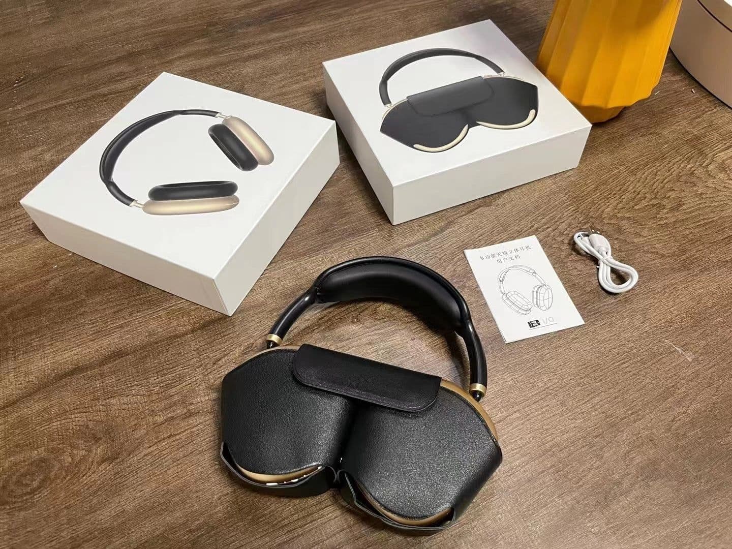 image-Cross-border AP-1 Bluetooth Headset Max - Black 5.2 Bass Storage Bag
