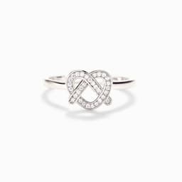 image-Love-Shaped Adjustable Fashion Ring - European/American Style (65 characters)