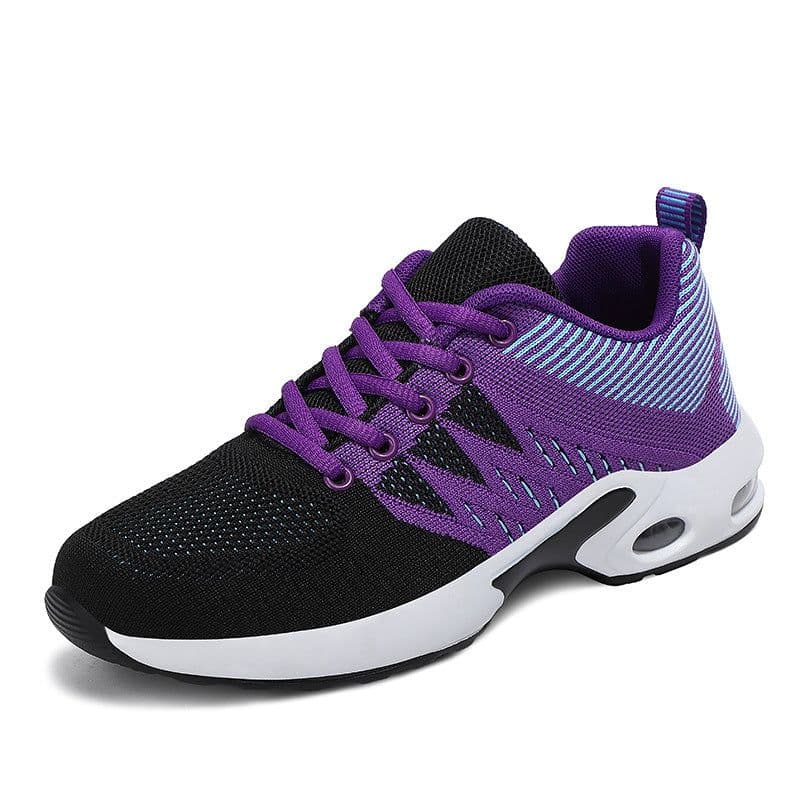 image-Bota Women's Sports Shoes - Black Mesh Lace-Up