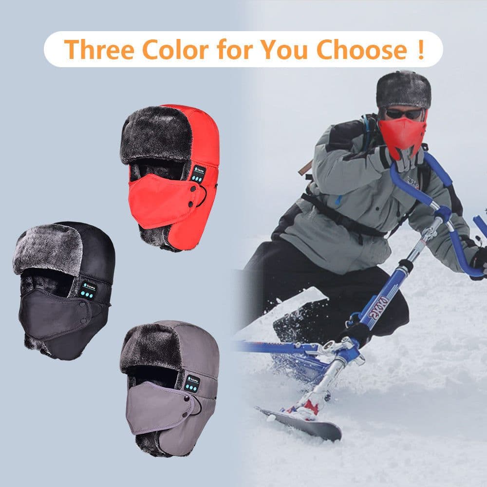 image-FAA Bluetooth Winter Hat - Black Adjustable