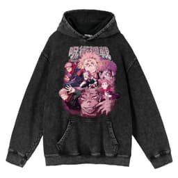 image-Cuifu Anime Sweatshirt - Black 5XL 100% Cotton Hooded Jacket