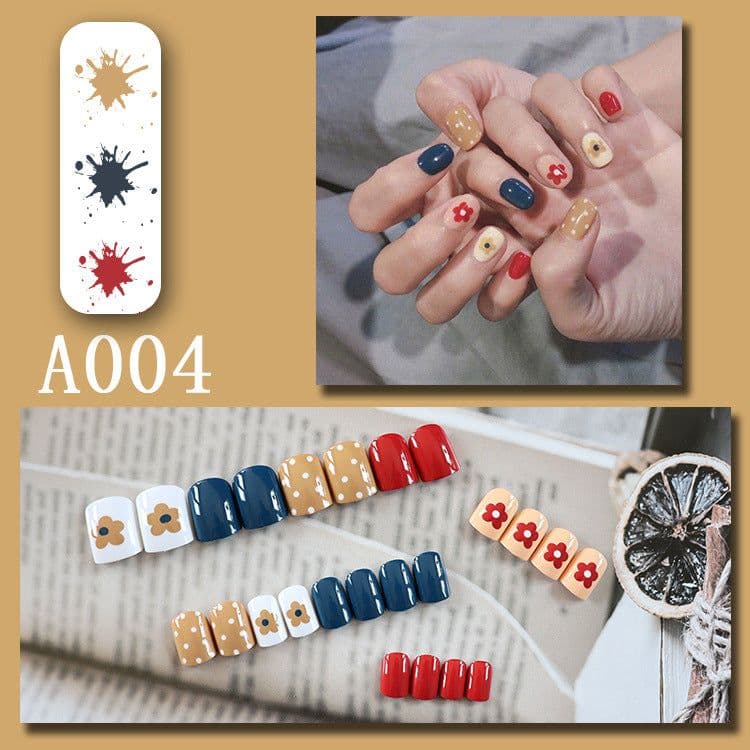 image-Wearable manicure pieces, removable fake nail patches, Internet celebrity manicure tools, nail art finished products, cute Internet celebrity new style