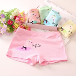 image-Girls Cotton Boxer Shorts For 3 To 8 Years Old Comfort Fit