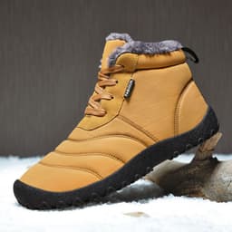 image-Snow Boots - Khaki Wedge Heel Size 46 Men's