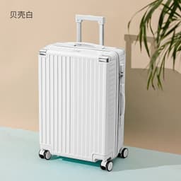 image-Aluminum Frame Luggage Trolley Bag - 24" Black