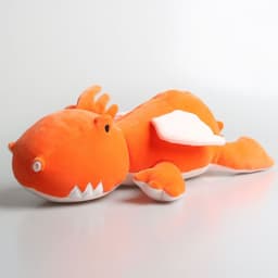 image-Dinosaur Plush Toy - Triceratops Weighted Cotton White