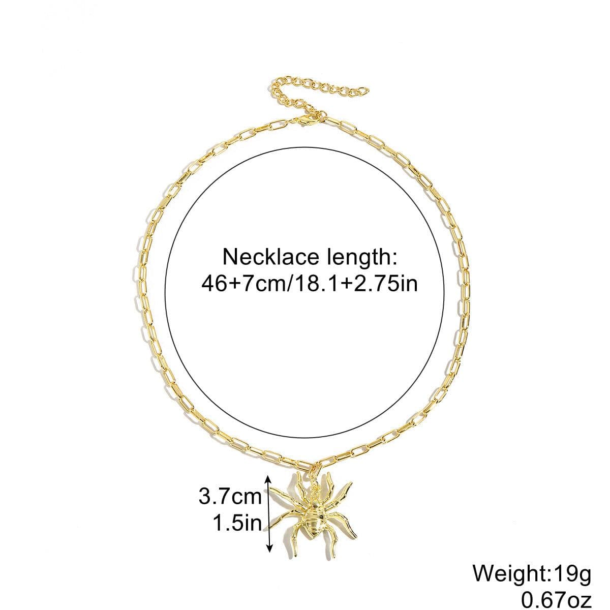 image-European and American Cross-Border Gothic Jewelry Halloween Jewelry Dark Bat Ghost Skeleton Pumpkin Spider Halloween Necklace