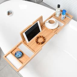 image-Disassembly and assembly of bathtub rack bathtub rack light luxury telescopic non-slip bath rack hotel bathroom bathtub board assembly