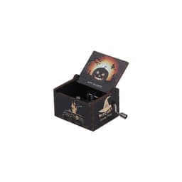 image-Autonomous DIY Wooden Hand Crank Halloween Music Box Carving Kit Gift