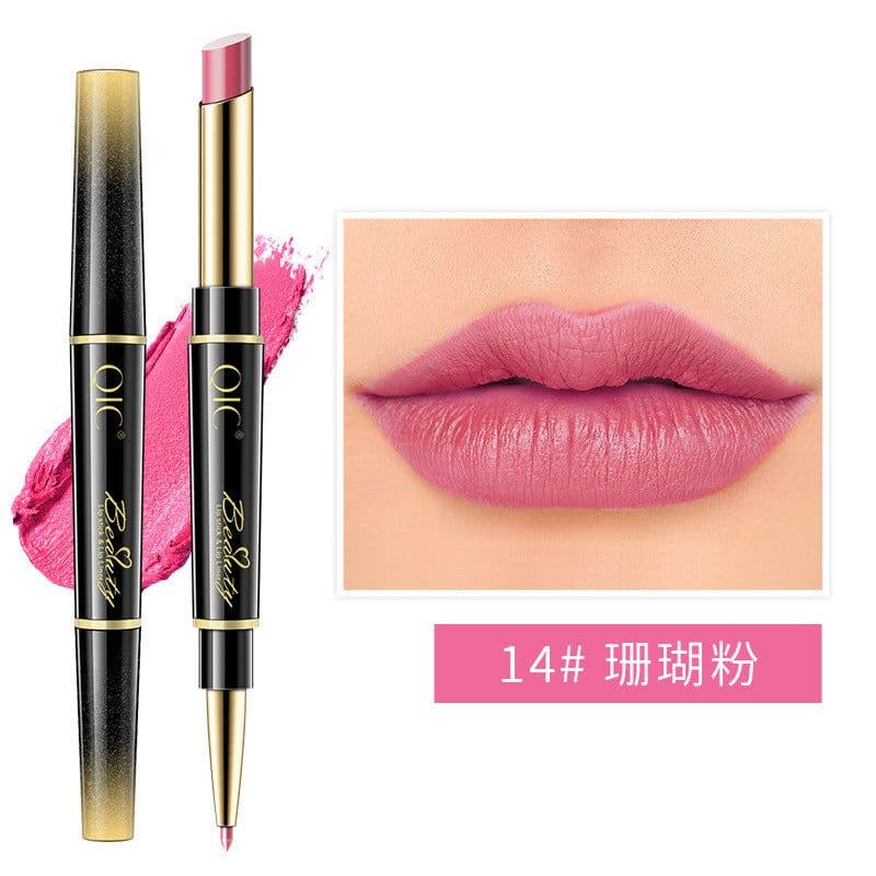 image-QIC Double-Headed Lipstick Liner 2-in-1 - Coral