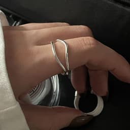 image-Niche Layered Ring - Adjustable Copper Fashion Jewelry