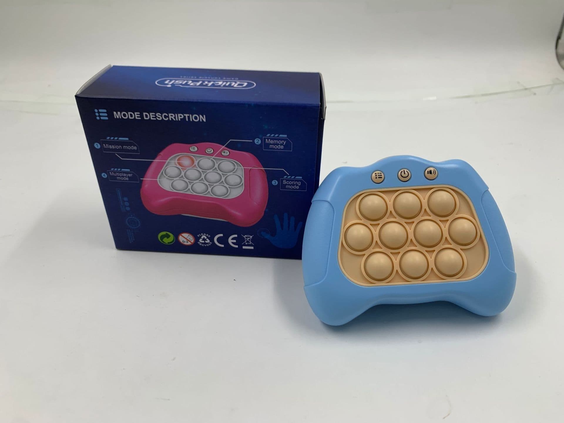 image-Cross-border new anti-rat Pioneer Game Console Decompression Puzzle Press Le Press Decompression Small Toy Speed Push Game Console Wholesale