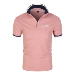 image-Men's & Women's Milk Fiber Polo Shirt, Short Sleeve, 4XL Blue Black