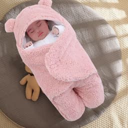 image-Newborn Sleeping Bag Quilt Dual Use For Autumn Winter Anti Startle Swaddle