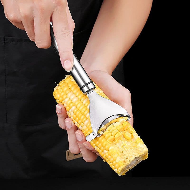 image-Stainless Steel Corn Stripper Manual Planer Separator - Modern Minimalist
