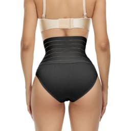 image-Women's High Waist Cotton Briefs Seamless Shaping