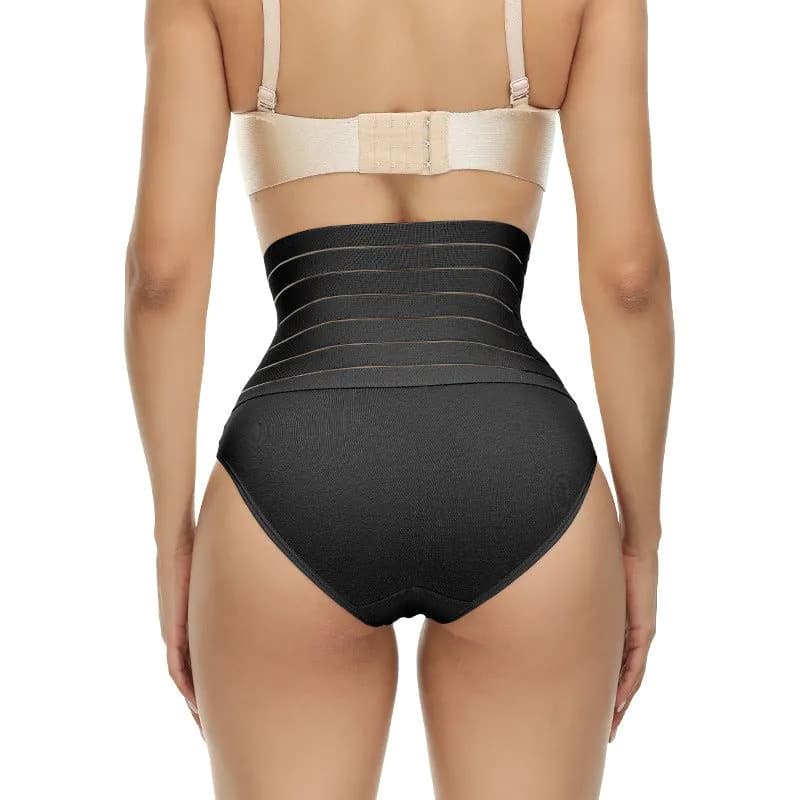 image-Women's High Waist Cotton Briefs Seamless Shaping