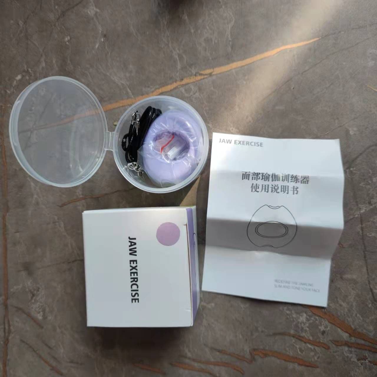 image-Jawzrsize Masseter Trainer 50lb Purple