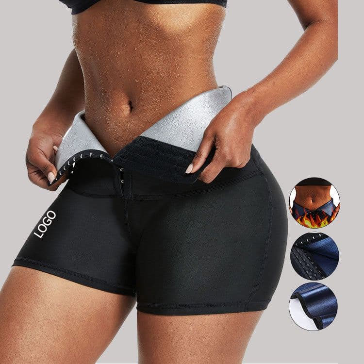 image-Women's High Waist Yoga Fitness Shorts - European & American Fit Sweat Pants