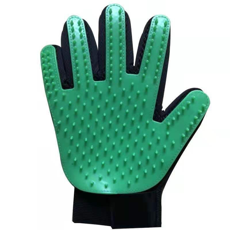image-Silicone Pet Grooming Gloves - Hair Removal Brush