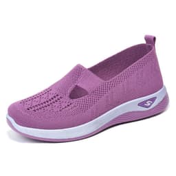 image-Women's Slip-On Shoes - Breathable Soft Sole Comfort