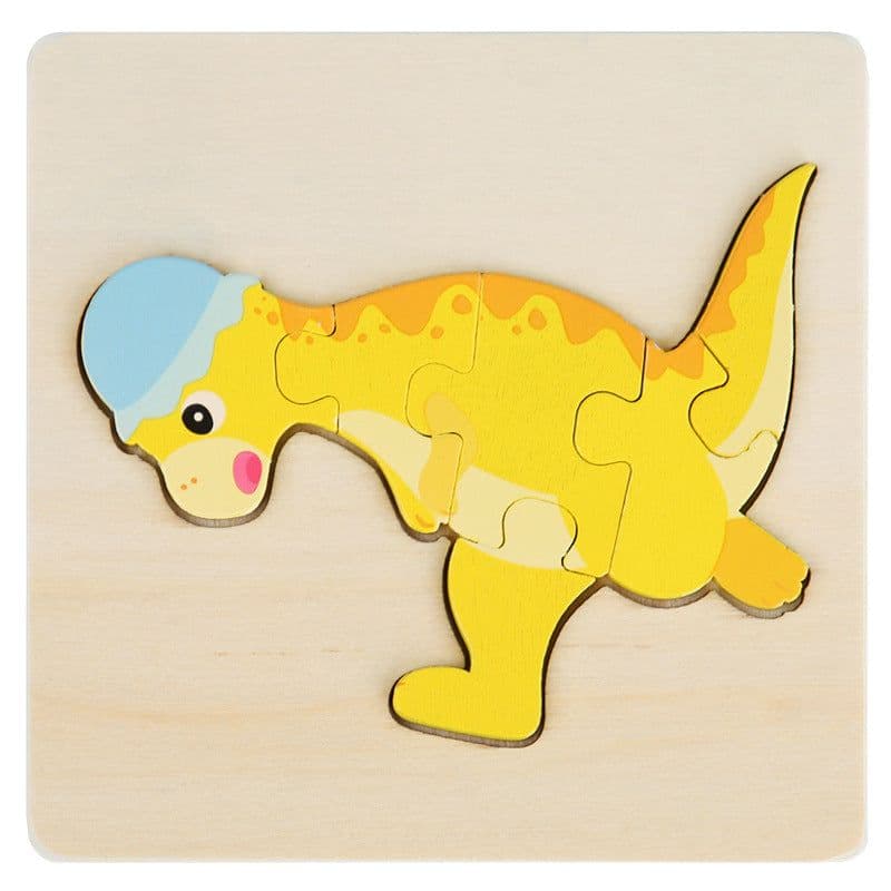 image-Wooden Geometric Puzzle Blocks - Ages 1-3
