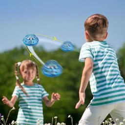 image-Flying UFO Gyroscope Ball - Blue Luminous Induction Toy