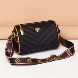 image-Genuine Leather Small Square Crossbody Bag - Green