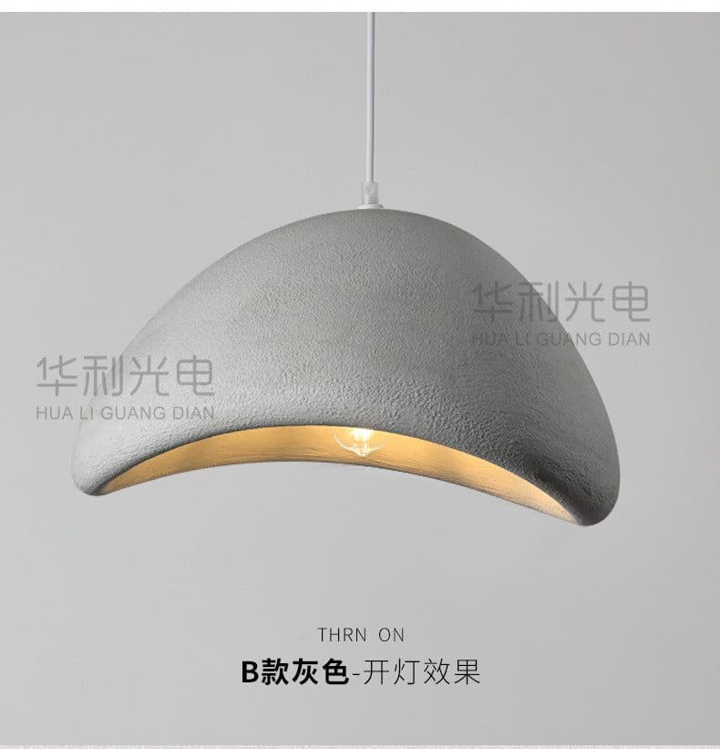 image-Wabi-Sabi Resin Chandelier - Cream - 3-Color Dimmable LED - 1500mm