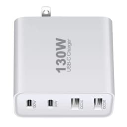 image-GaN 130W Multi-Port USB-C Charger - White