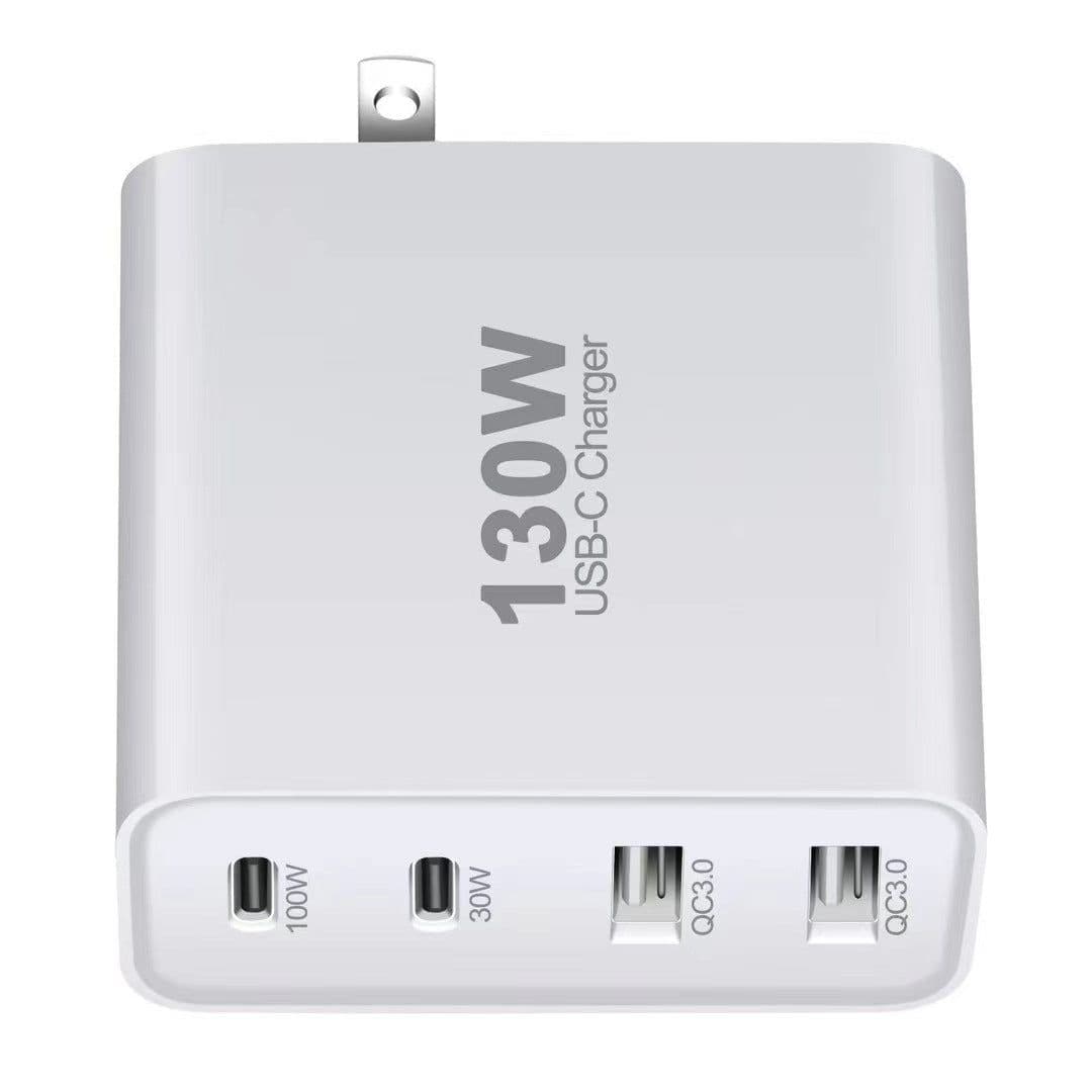 image-GaN 130W Multi-Port USB-C Charger - White