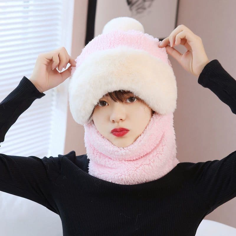 image-Fleece Balaclava Hat - Windproof Winter Warm Adult