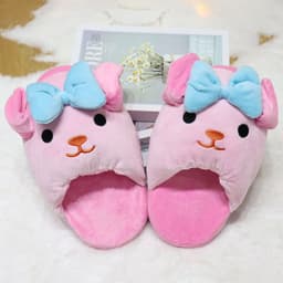 image-Cute Cartoon Slippers - Moving Ears Anti-slip Blue