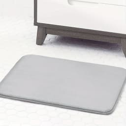 image-Memory Foam Bathroom Mat - Black 38x42cm