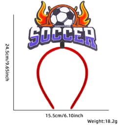 image-Football Headband Party Decoration - Non-woven Fans Cheer Props