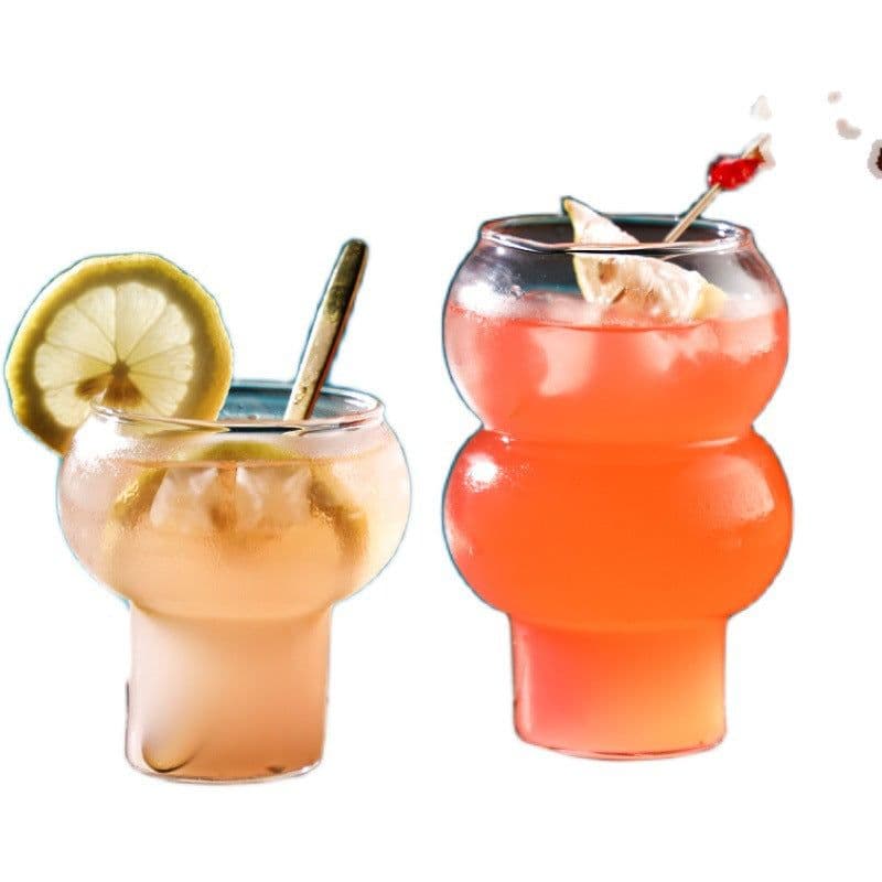 image-High Borosilicate Glass Coffee Cup, Transparent 280-530ml - Modern Minimalist Design