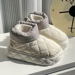 image-Men's High-Top Cotton Winter Snow Boots - Warm Non-Slip Slippers