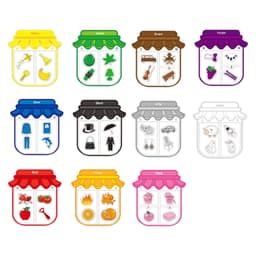 image-Magnetic Color Sorting Toy Alphabet Game Learning Letter Recognition Colorful Shape Matching Kids Fridge Magnet