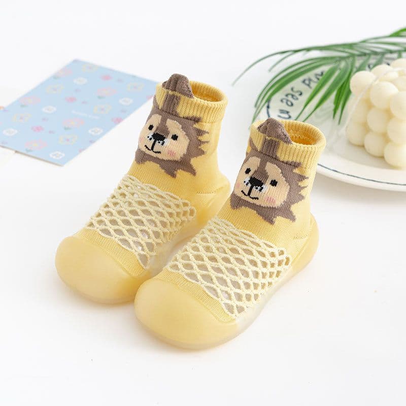 image-Summer Toddler Mesh Animal Socks - Light Blue Elephant 26/27