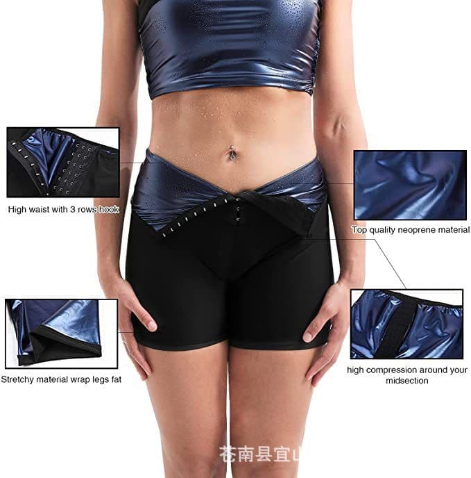 image-High-Waisted Sculpting Shorts - Silver, 4XL/5XL Polyester, Tummy Control
