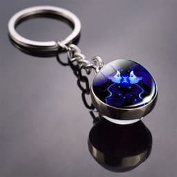 image-Constellation Keychain - Double-sided Glass Ball